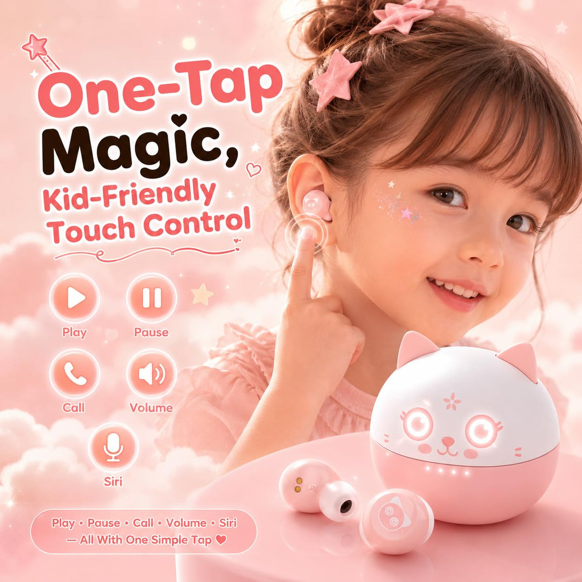 Instiwitt Pink Cat stable Bluetooth connection within 10 meters.