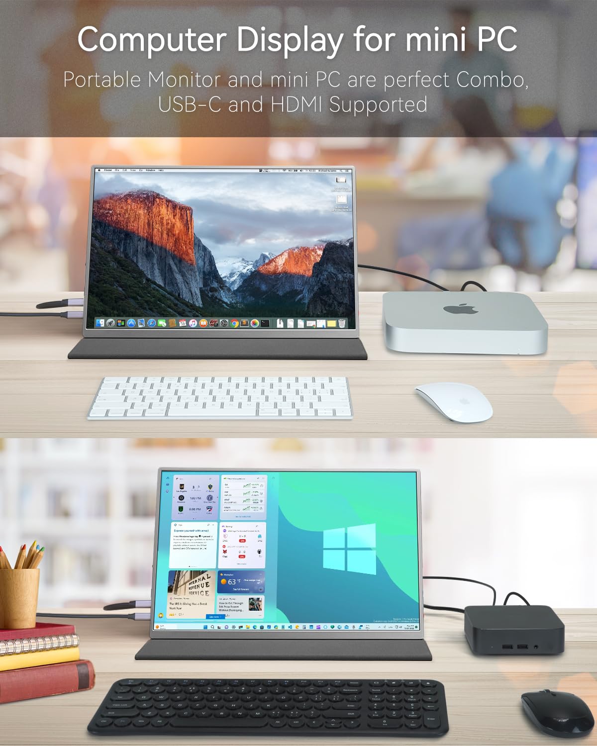 Intehill 4K portable monitor aluminum body stays cool during long sessions.
