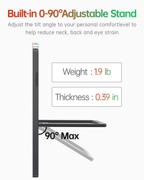 Intehill F16ZB 90 degree kickstand for flexible positioning.