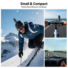 Intepoll 4K mini camera bike ride footage is crisp and stable.