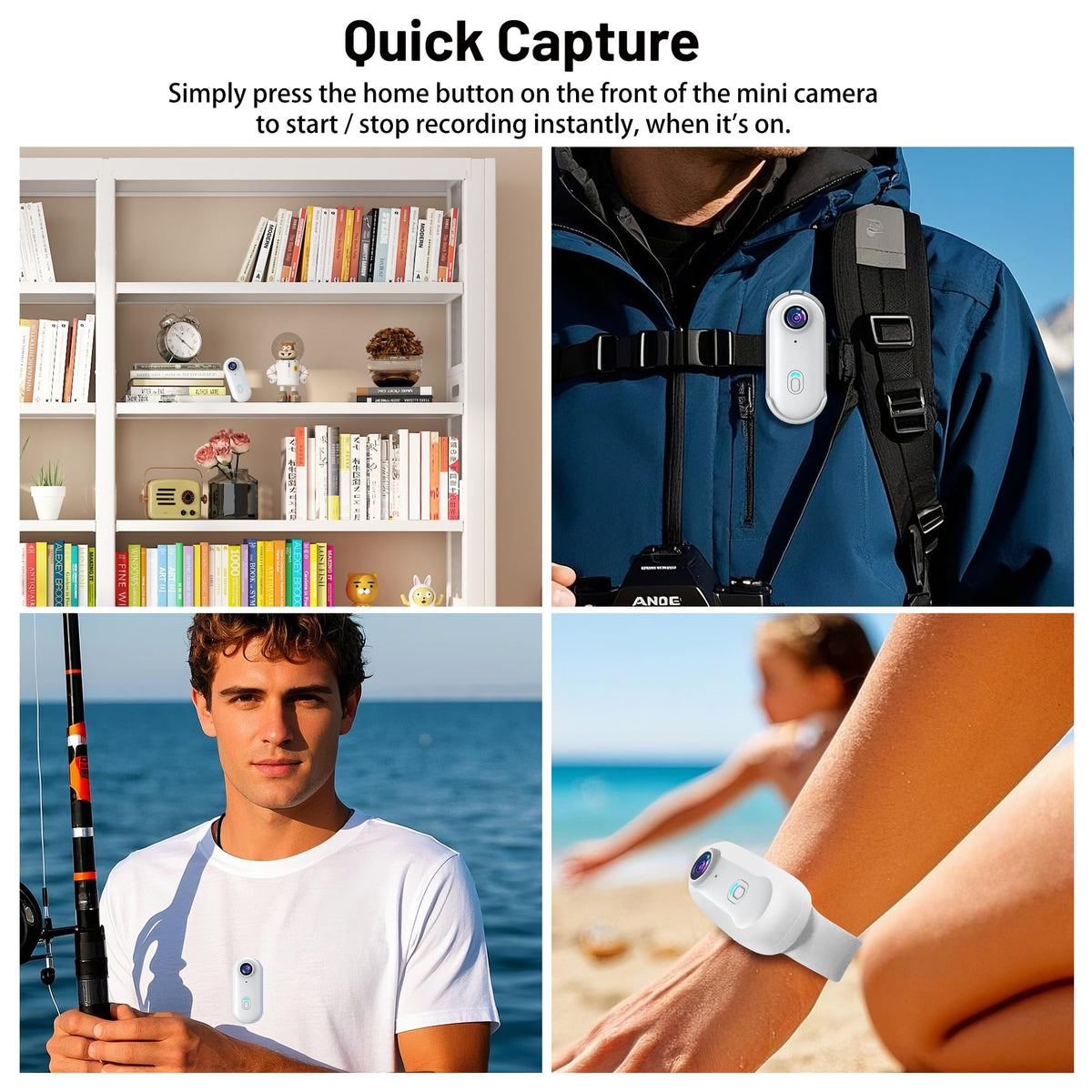 Intepoll 4K mini camera magnetic body design for fast mounting.