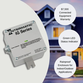 Intermatic IG1200RC3 status LED shows protection is active.
