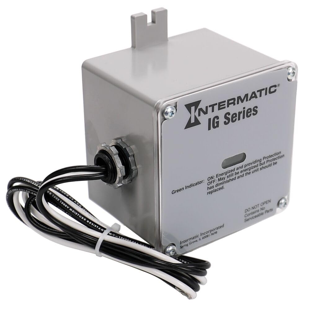 Intermatic IG1200RC3 TPMOV technology protects electronics from surges.