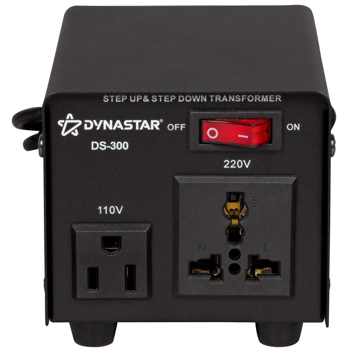 International Diamond Series Dynastar back panel with universal inlet and plug, easy global connectivity