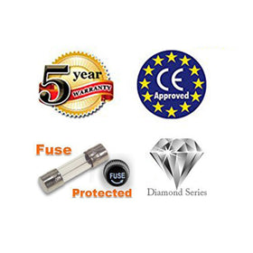 International Diamond Series Dynastar plugged into international wall outlet, dependable voltage conversion