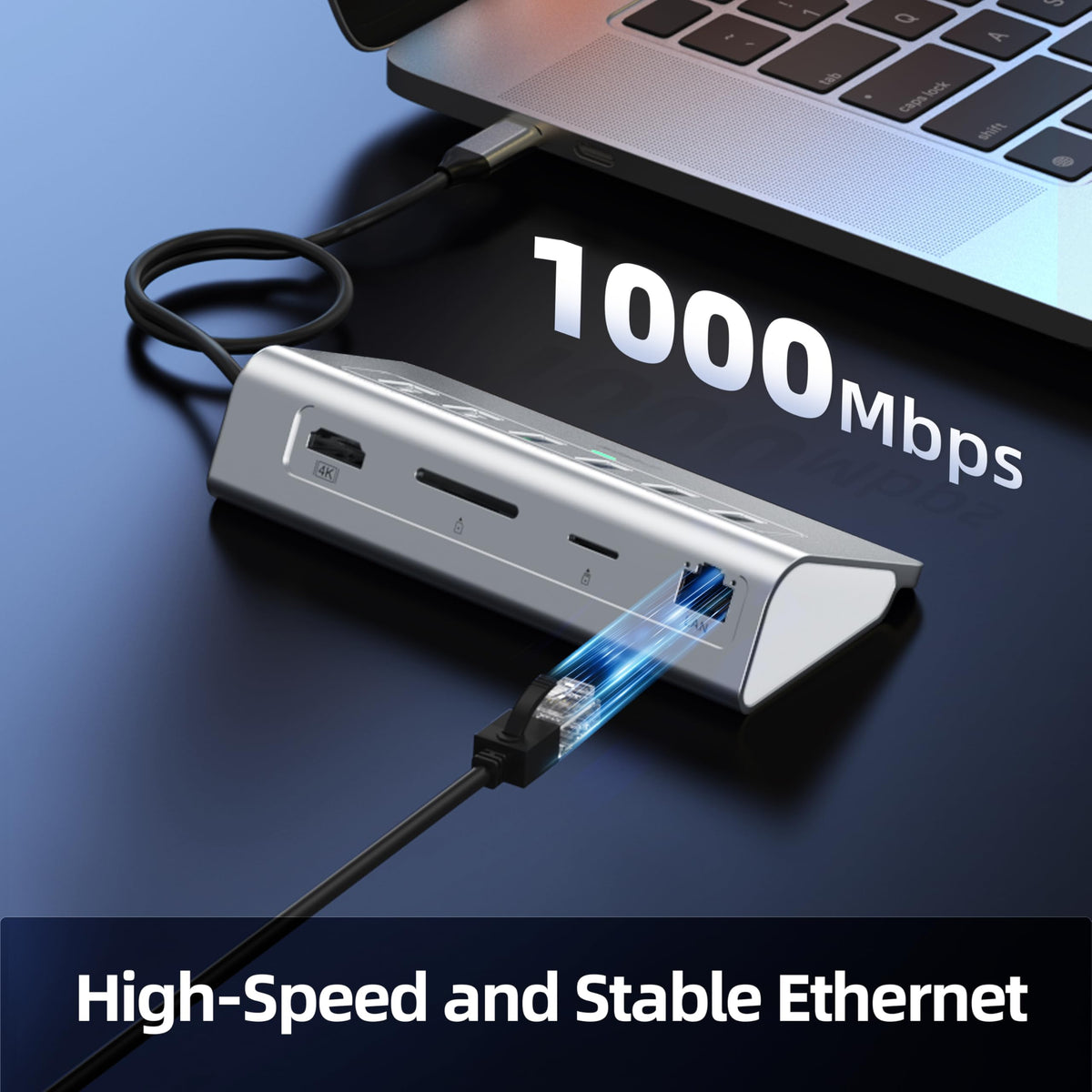 intpw P9R connected to 4K monitor showing crisp display output and convenience