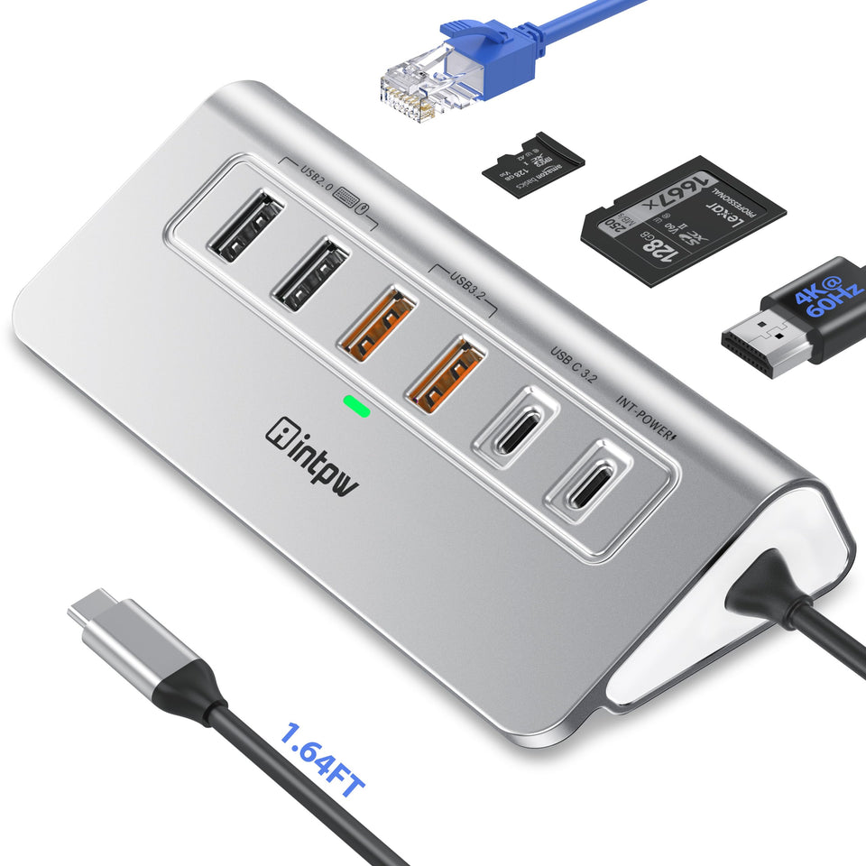 intpw P9R PRO front ports view showing all connectors and fast access
