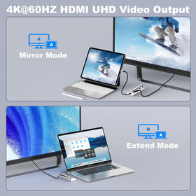 intpw P9R PRO close-up of USB-C and USB-A ports for 10Gbps transfers