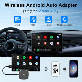 In-car setup showing wireless connectivity with the adapter.