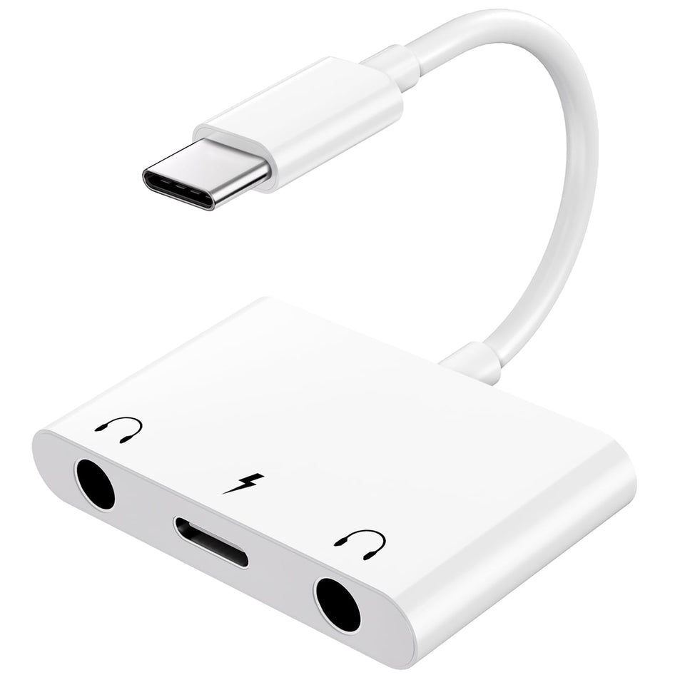 Inverse Net USB-C to 3.5mm adapter with compact design for on-the-go listening.