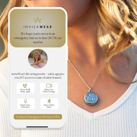 invisawear app setup image illustrating iOS and Android pairing