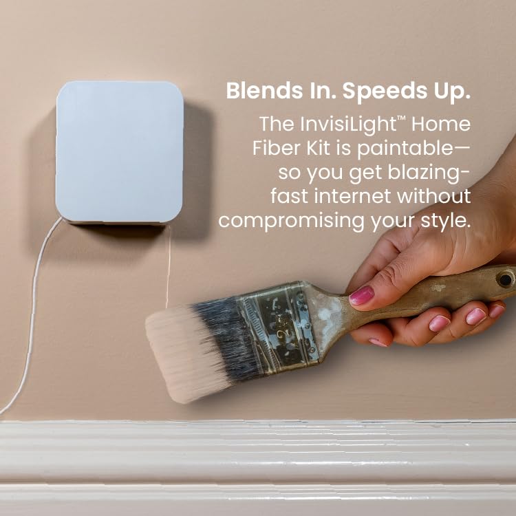 InvisiLight bend-tolerant fiber enabling easy routing around corners.
