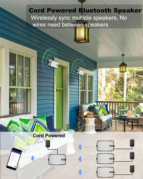 Inwa outdoor speaker with 400W peak power for bold outdoor audio.