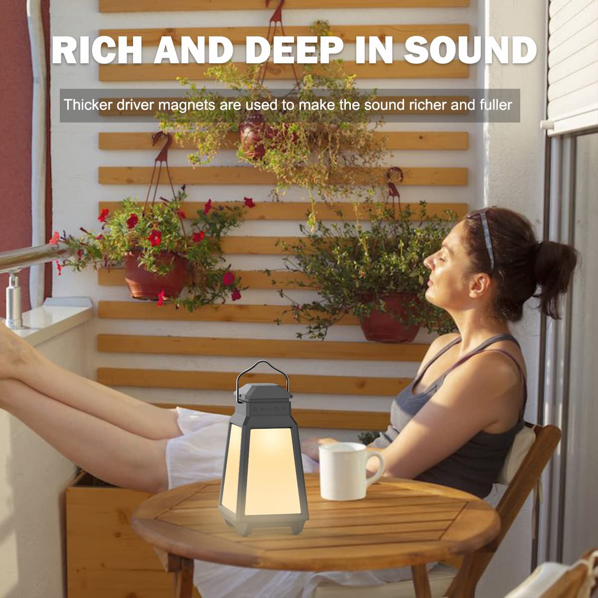 Inwa beat-driven light show enhances vibes with responsive colors that move to the rhythm.