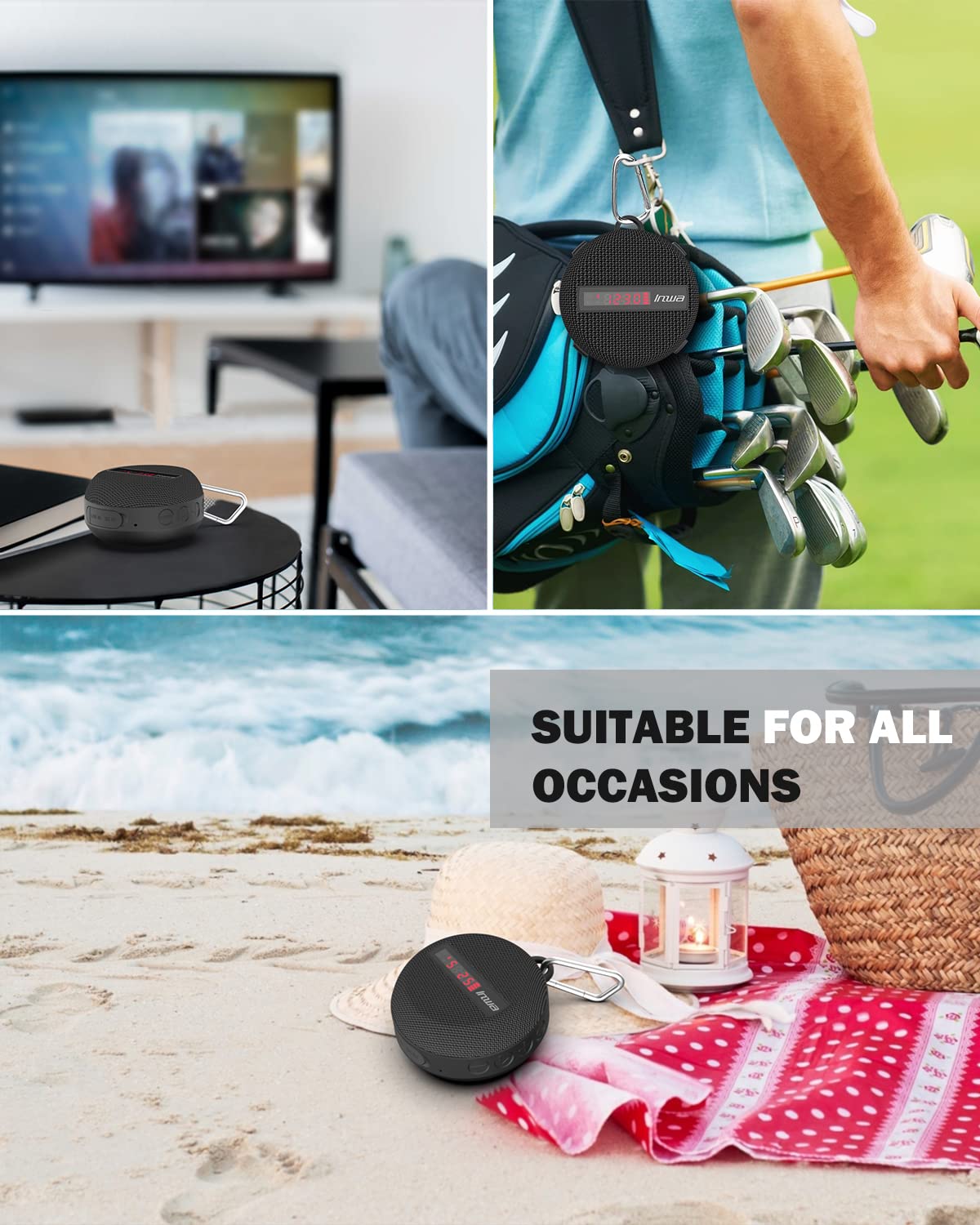 Inwa compact speaker delivers loud, clear sound without bulk on the trail.
