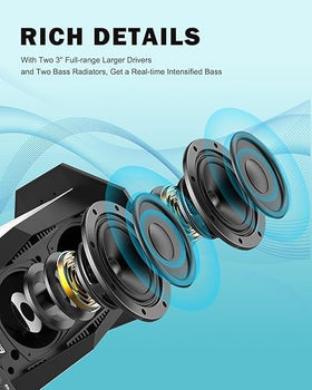 Inwa outdoor speaker IPX5 waterproof protection for decks and patios.