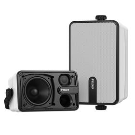 Inwa MZ-632 two-pack front view for patio sound with scalable wireless syncing.