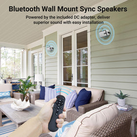 Inwa MZ-632 wall-mount setup demonstrates easy installation for outdoor rooms.