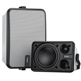 Inwa outdoor Bluetooth speaker mounted on wall for durable patio audio.