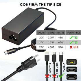 INZOFI Lenovo ThinkPad USB-C charger for business tasks.