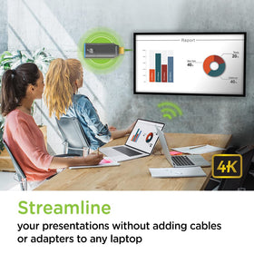 IOGEAR MINI with laptop mirroring demo showing seamless sharing benefit