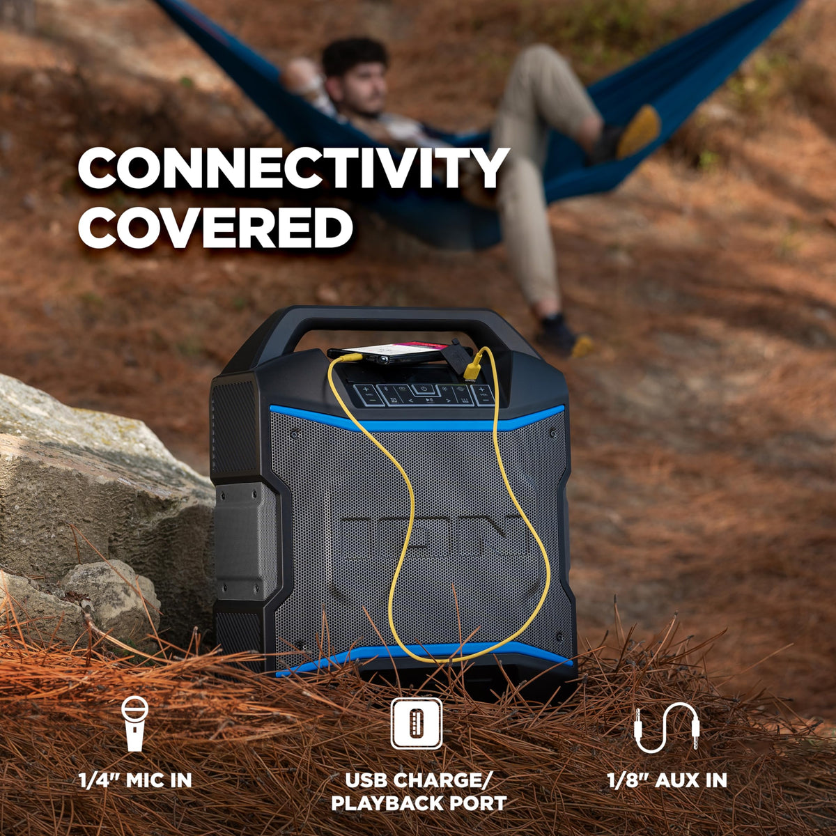 ION Block Rocker backlit controls for easy use in the dark