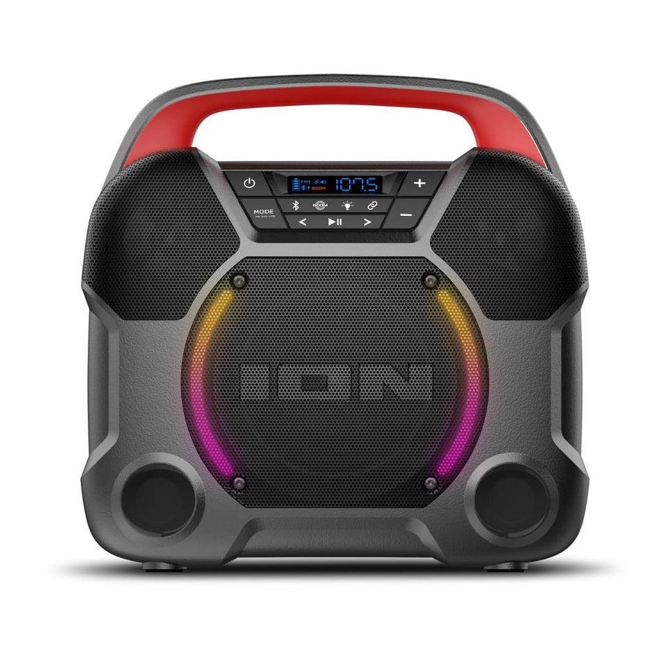 ION front view showing speaker and grille benefit: clear sound projection