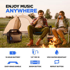 ION Tailgater Boom Bluetooth pairing demonstrates quick wireless setup for music.