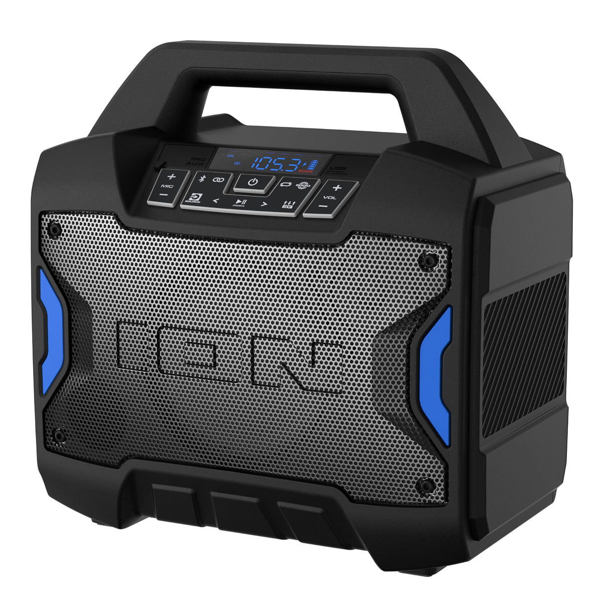 ION Tailgater Boom IPX5 water-resistant design for poolside and outdoor use.
