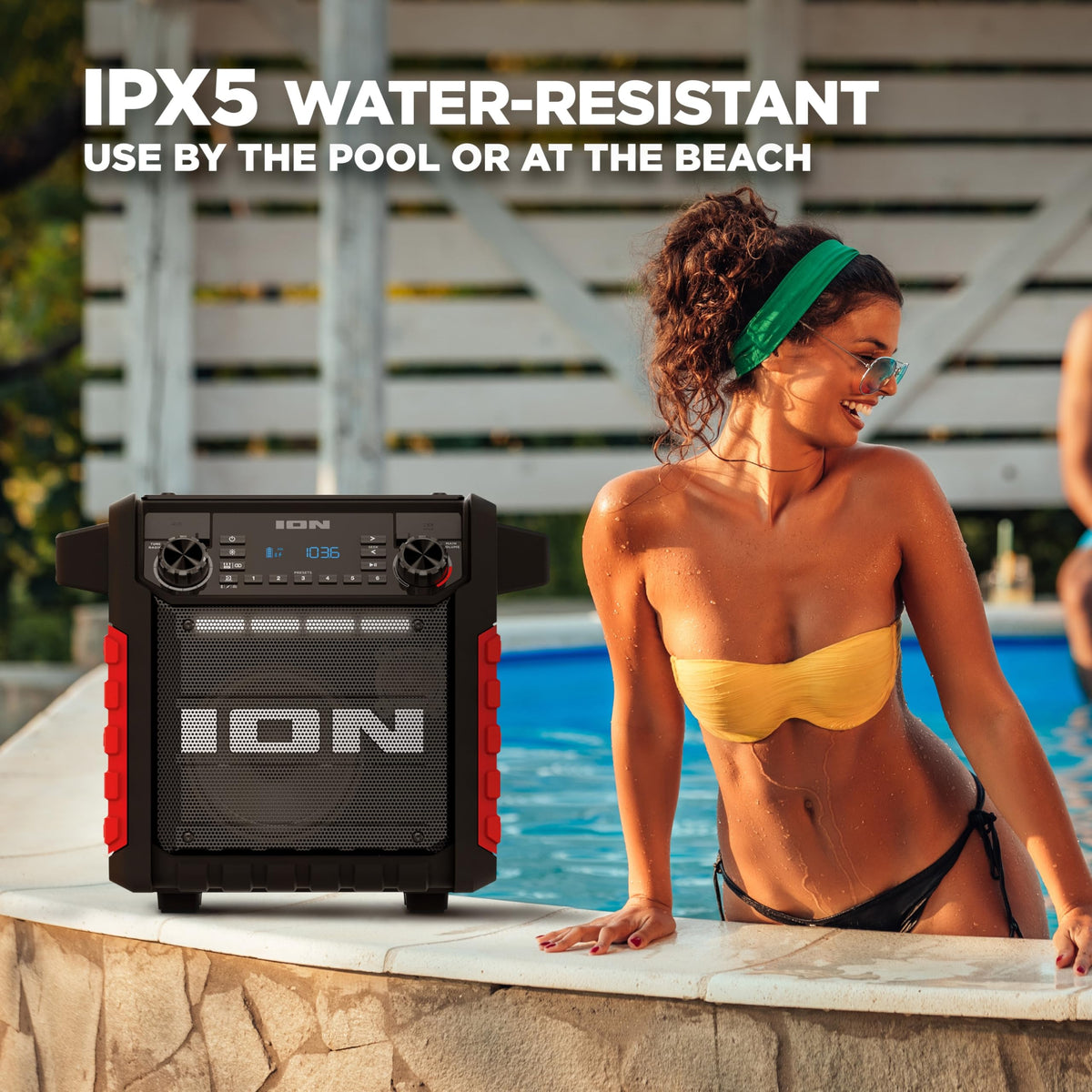 ION Tailgater Classic digital FM radio with six presets for quick stations