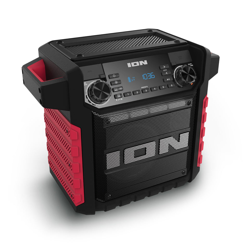 ION Tailgater Classic front view, rugged outdoor party speaker for versatile use