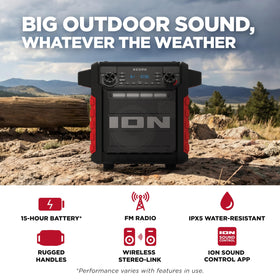ION Tailgater Classic rechargeable battery for hours of on-the-go music