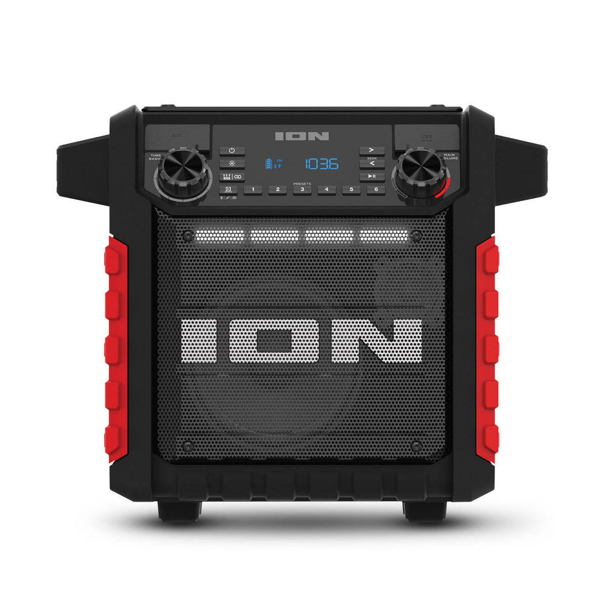 ION Tailgater Classic side handles for easy carrying between venues