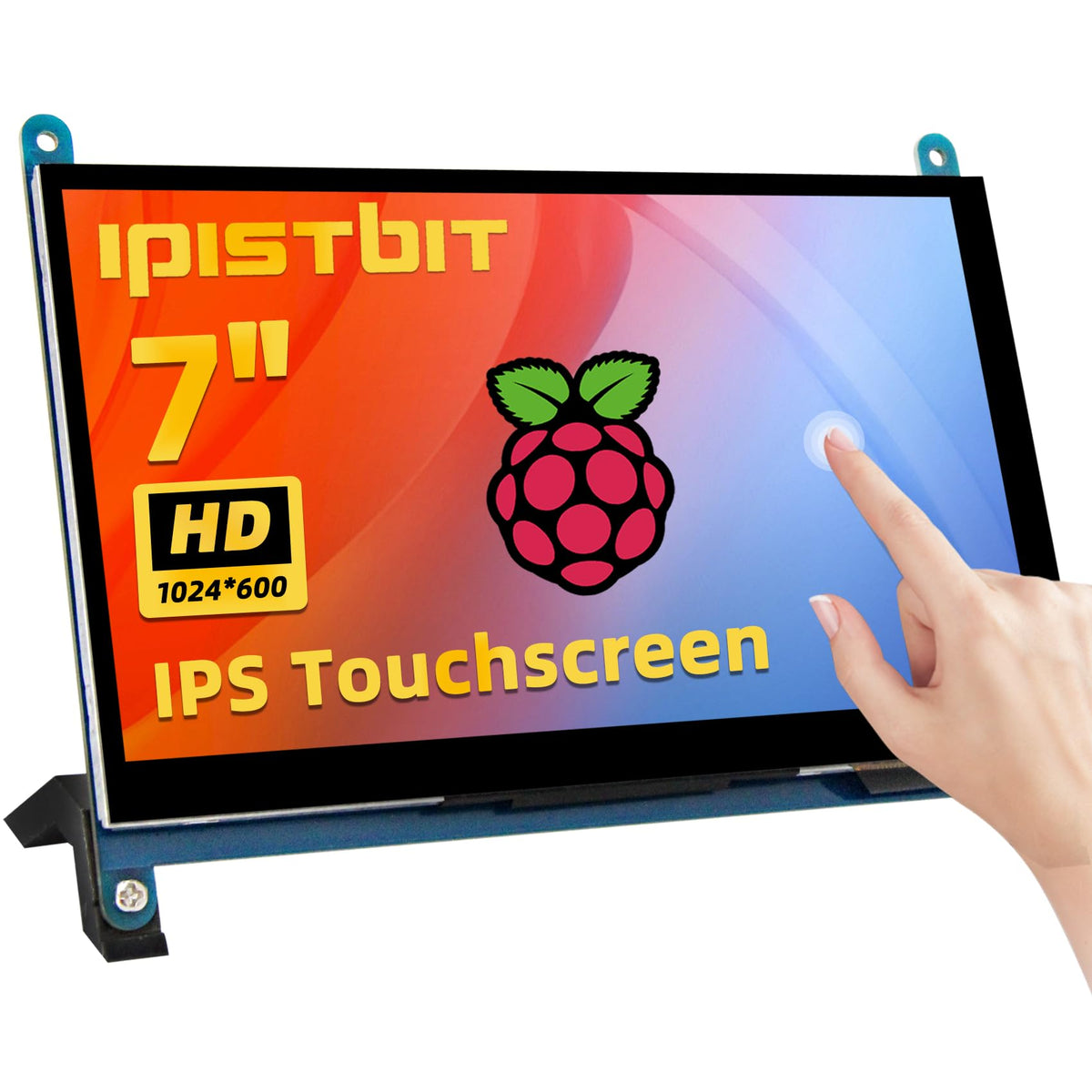 iPistBit 7-inch front view showing sharp IPS display and compact bezel for clear visuals