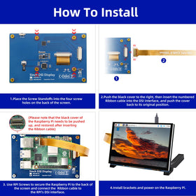 iPistBit included ribbon cables and installation kit laid out benefit: connectors for multiple Pi models