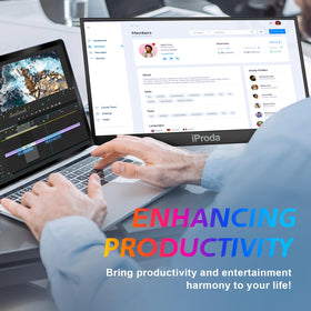 iProda monitor offers a wide 178-degree view for consistent colors from any angle
