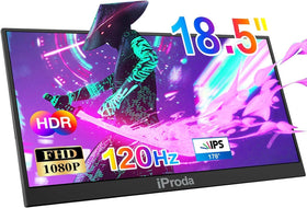iProda portable monitor with an 18-5-inch screen for immersive on-the-go viewing