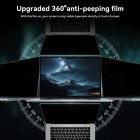 IPROKKO 360° privacy screen for MacBook Air 13 narrows viewing angles for privacy.