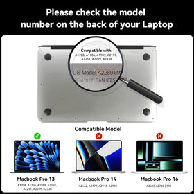 IPROKKO 360° privacy screen for MacBook Pro 13 works with M1/M2 models.