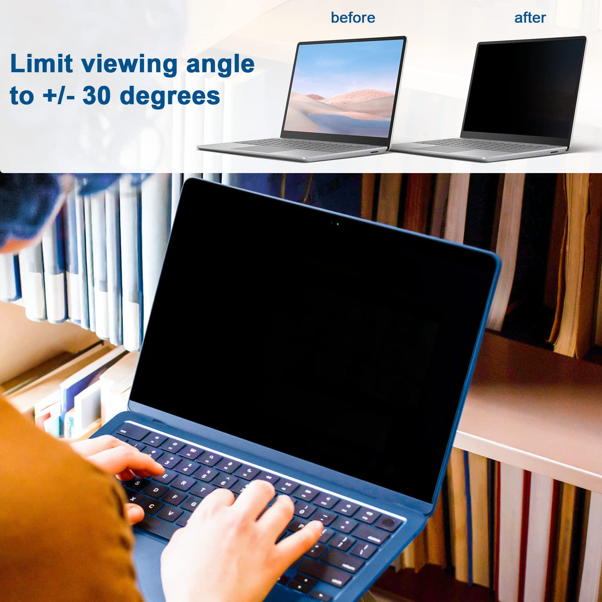IPROKKO glossy side detail for higher-definition viewing and privacy
