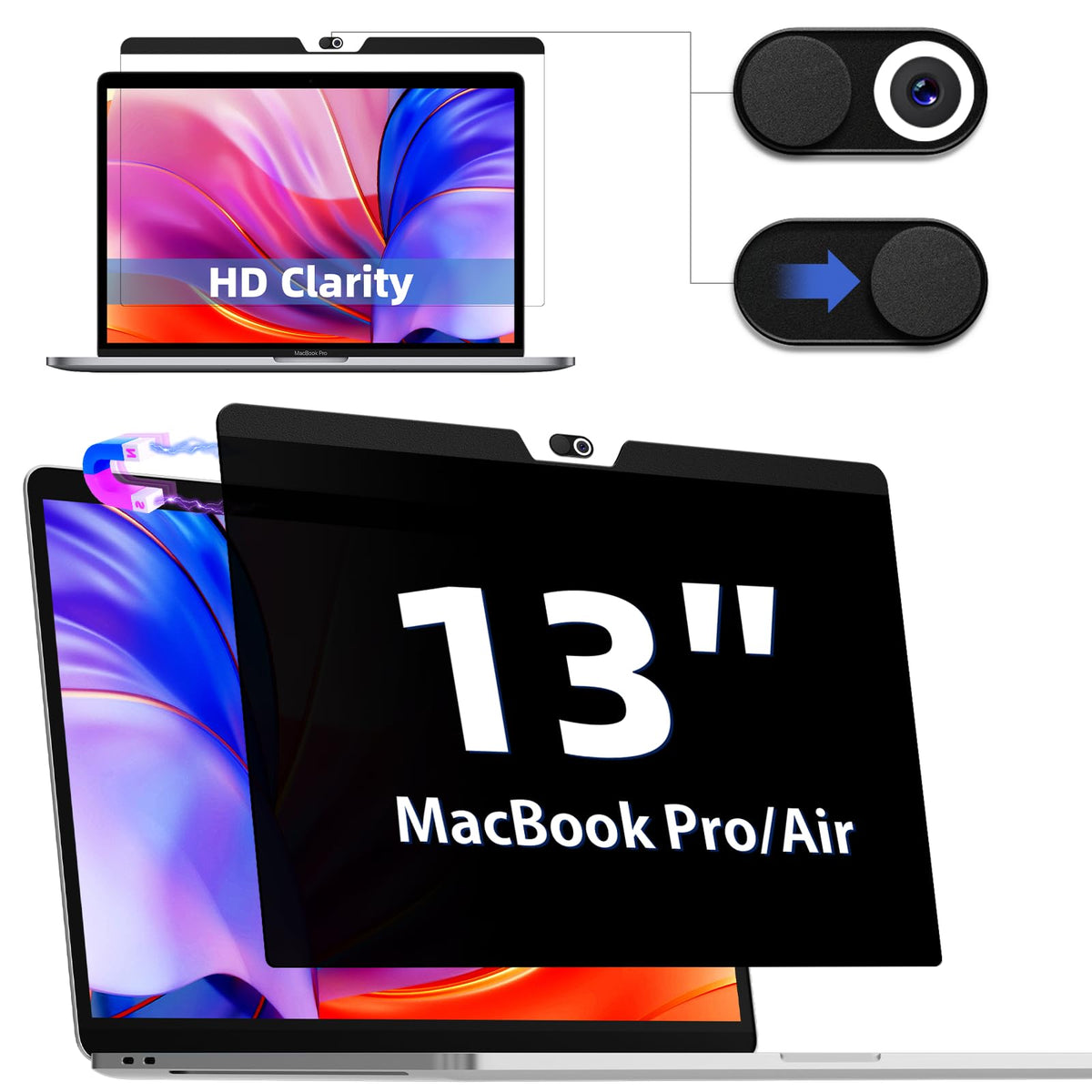 IPROKKO front packaging showing 13.3" privacy screen and benefits