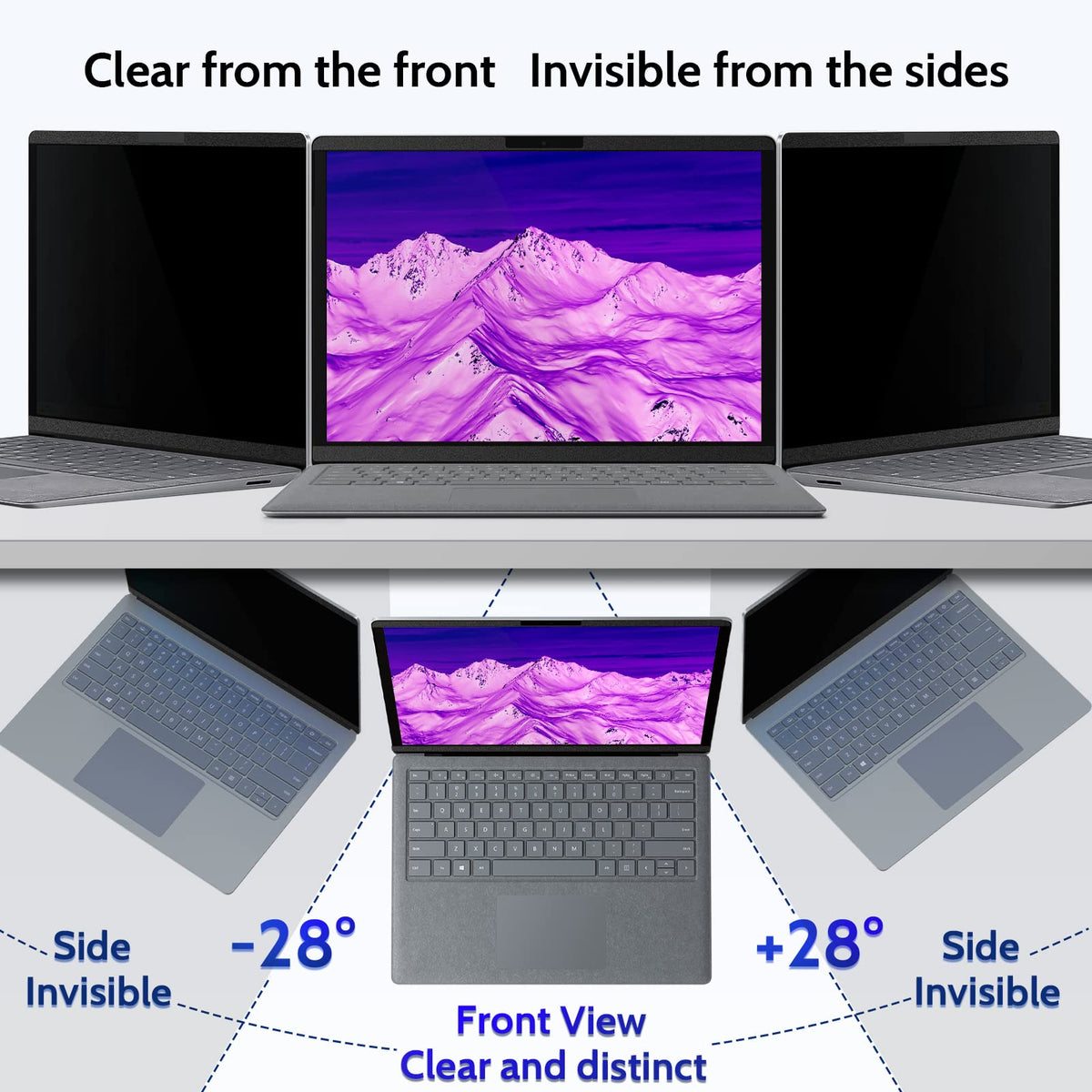 IPROKKO matte surface texture highlighting anti-glare finish and reduced reflections