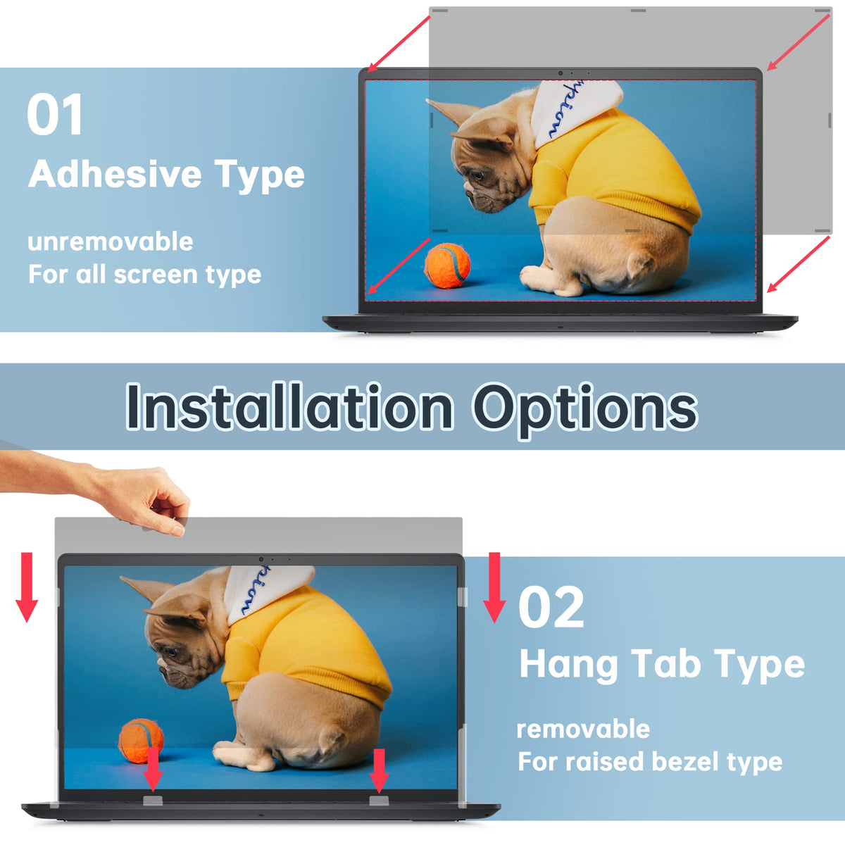 IPROKKO privacy screen installation methods for quick setup