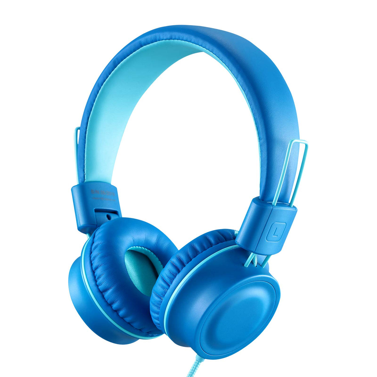 iRAG J01 front view showing ocean blue headset and clear branding for easy identification