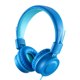 iRAG J01 front view showing ocean blue headset and clear branding for easy identification