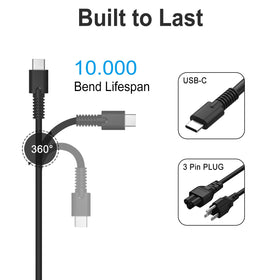 Iretod included AC power cable ensures fast, reliable connections out of the box
