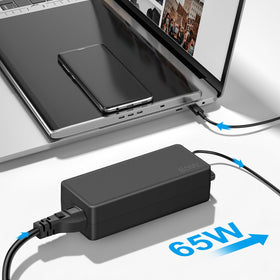 Iretod compact, travel-ready 65W charger fits in bags for on-the-go charging