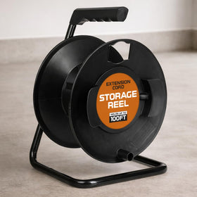 IRON FORGE CABLE front view showing metal stand and carry handle for easy transport