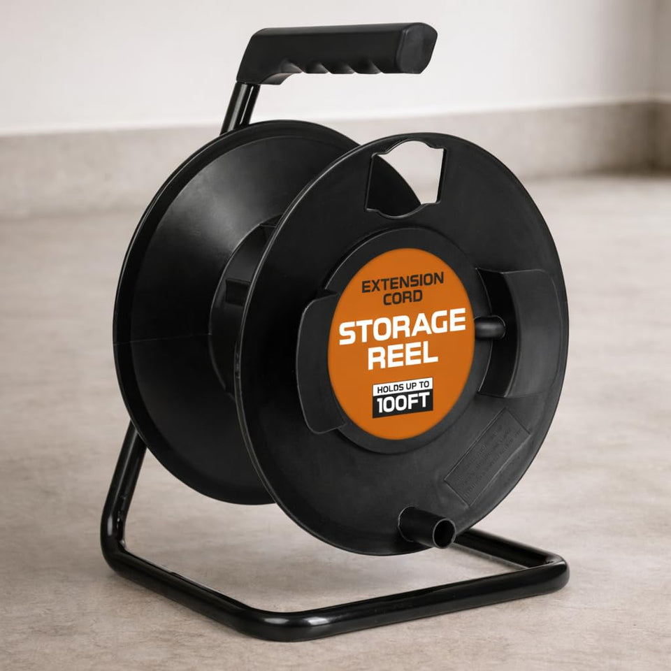IRON FORGE CABLE front view showing metal stand and carry handle for easy transport