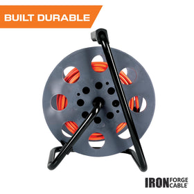 IRON FORGE CABLE grounded plug 125V for safe outdoor power use.